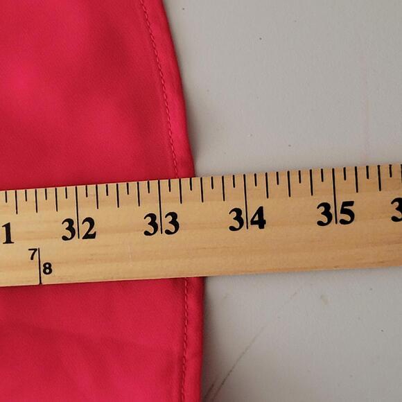 Maison Jules Red V Neck Lined Dress Women Size XS - Picture 4 of 9